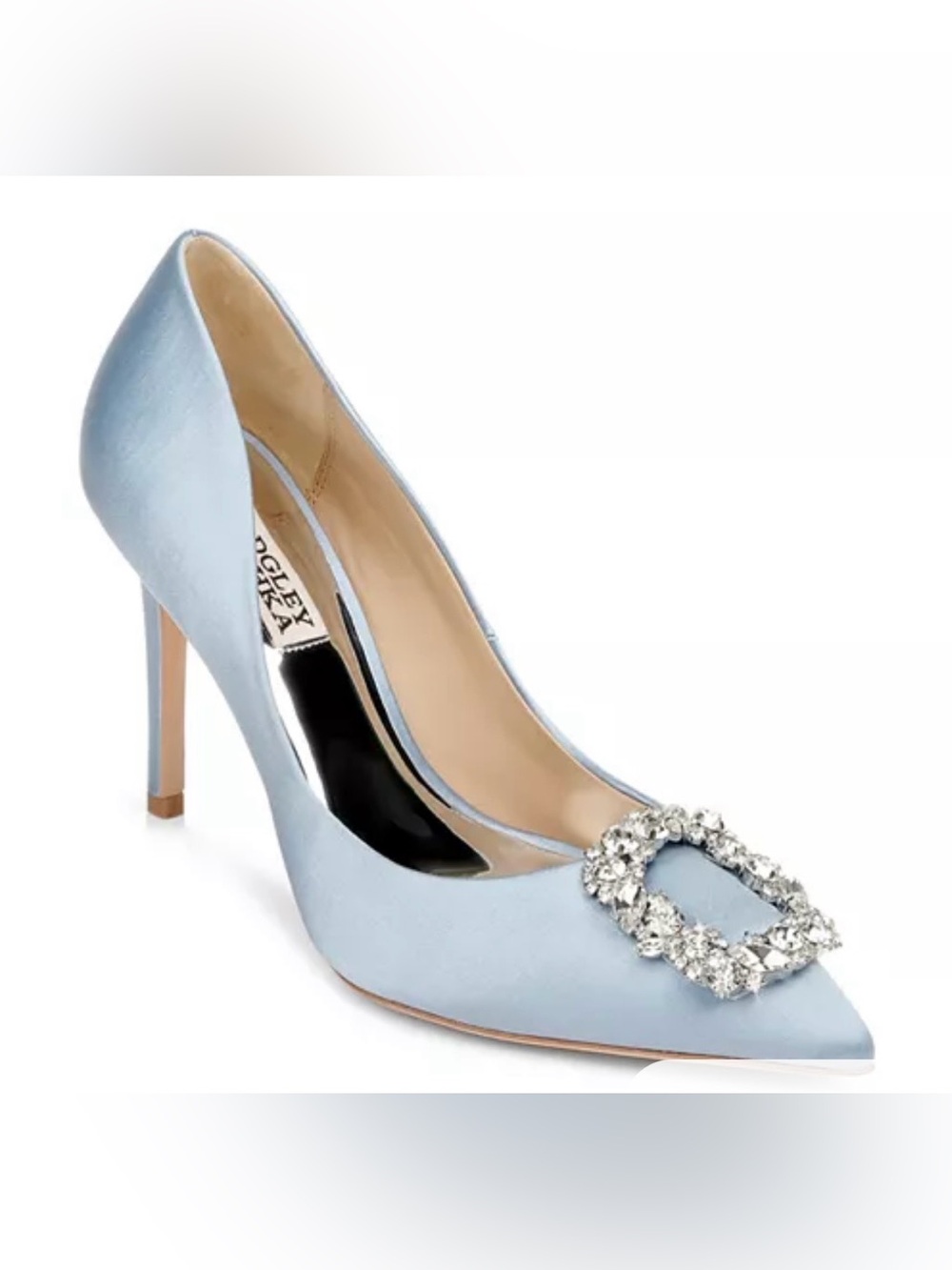 **WILL NOT SHIP UNTIL AUG 28** Badgley Mischka Powder Blue Crystal Pumps